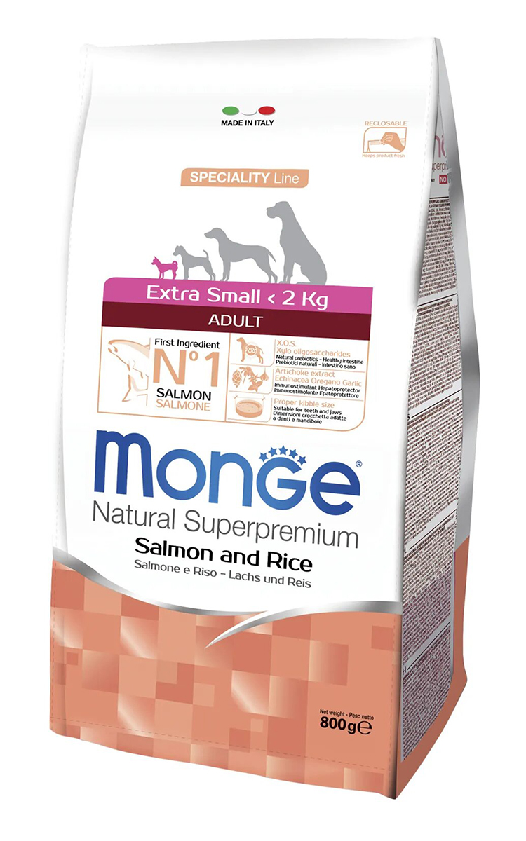 Monge Dog Speciality Extra Small Salmon 0.8