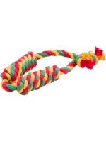 Doglike Сарделька двойная большая канат для собак текстиль цветной