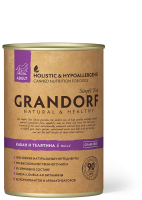 Grandorf влажный корм для взрослых собак всех пород, мясо кабана и телятина в желе