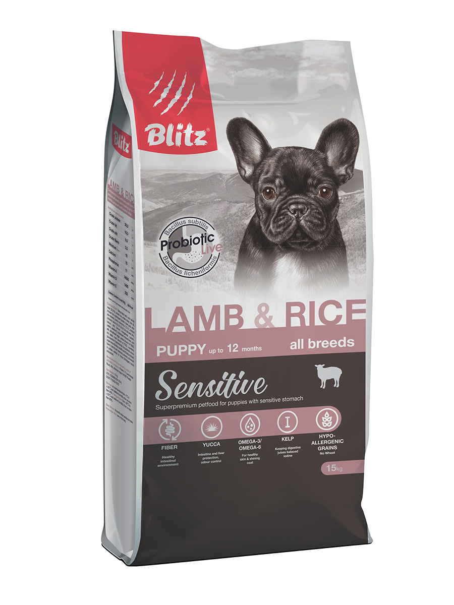 BDD05-1-15000  lamb&rice puppy 15kg-face