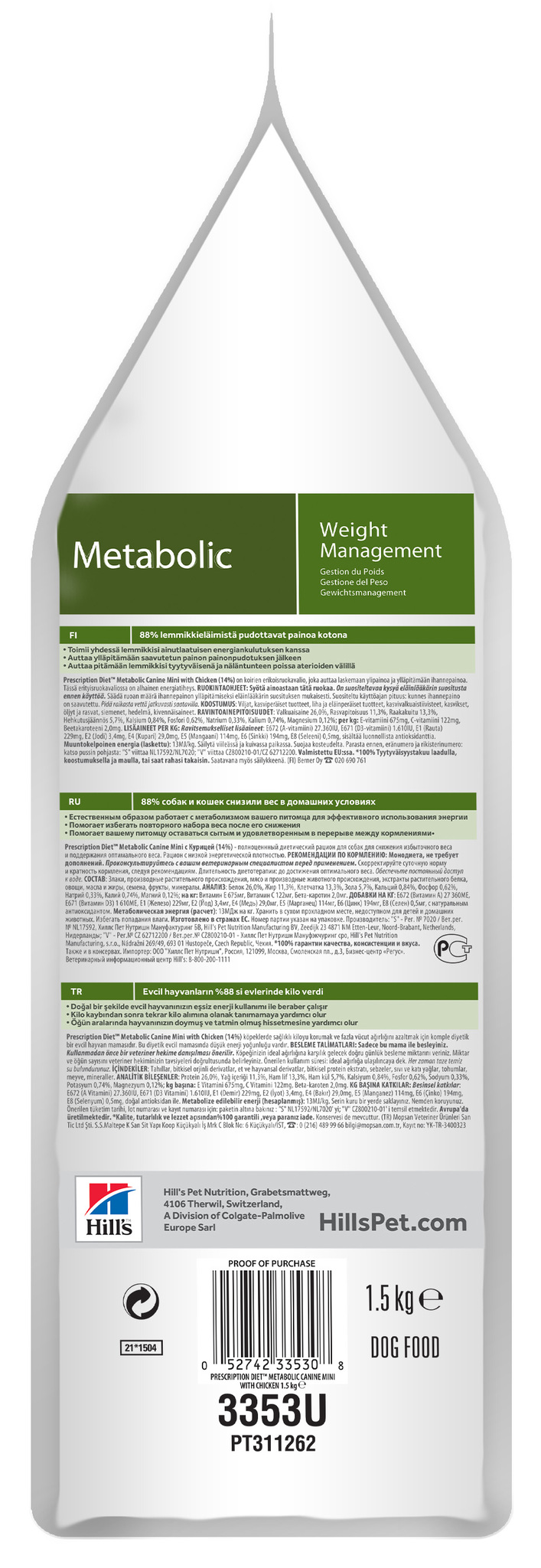 Hill's Prescription Diet Metabolic Mini Weight Management