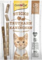 420530 GIMCAT STICKS TURKEY & RABBIT 4 PCS.