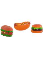 Beeztees Сендвич гамбургер хотдог ассорти винил мягкая игрушка для собак винил цветной