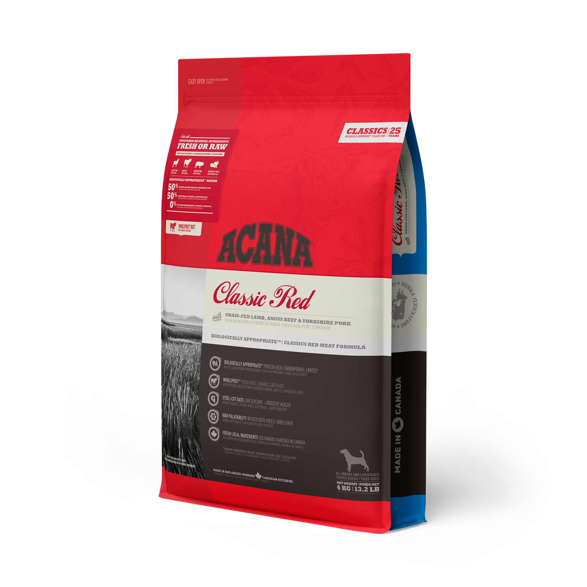 NS ACANA Classics Dog Classic Red Front Left 6kg