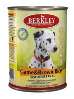 Berkley консервы для взрослых собак всех пород, оленина с коричневым рисом