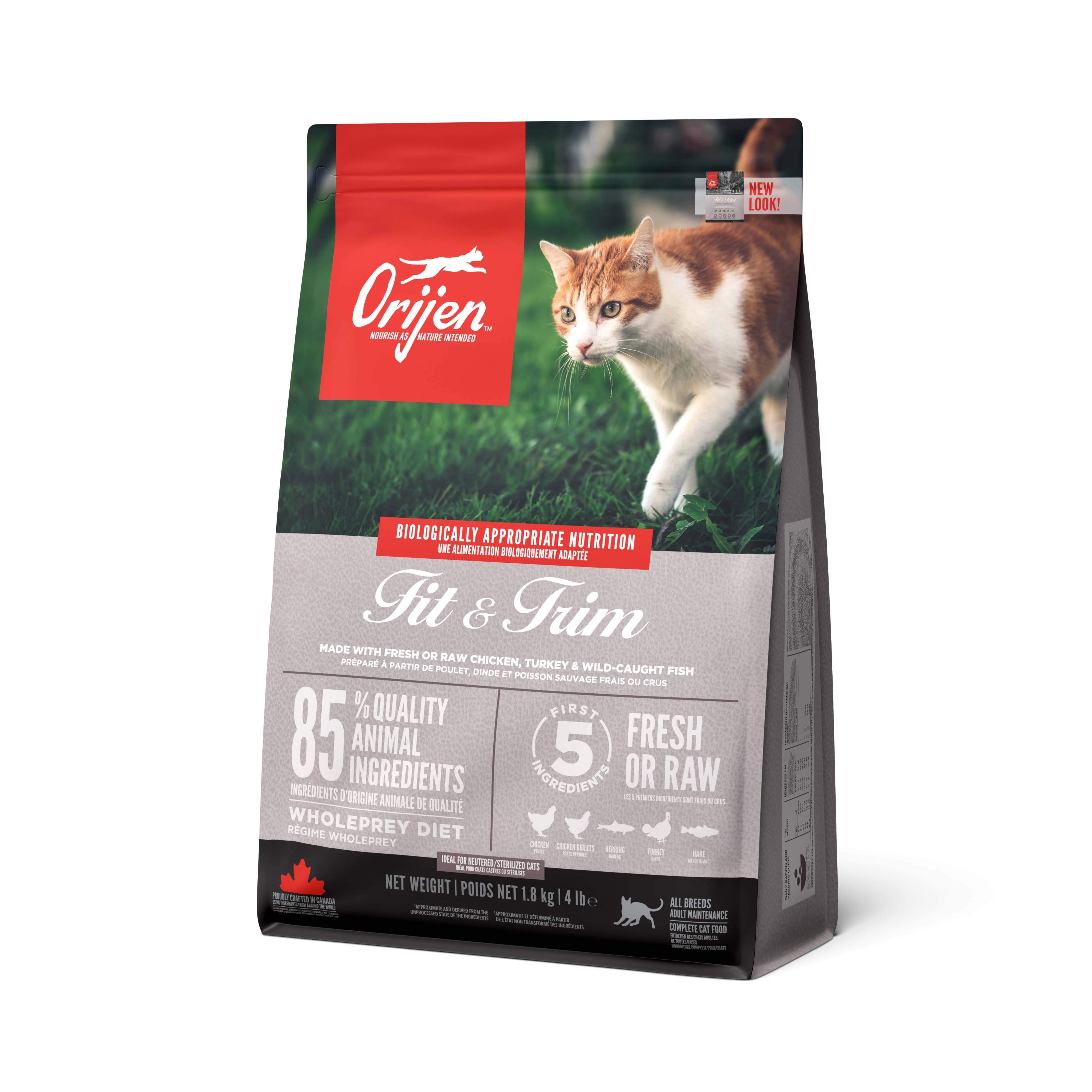 ORIJEN Fit & Trim Cat Front Left 1.8kg Canada EMEA APAC