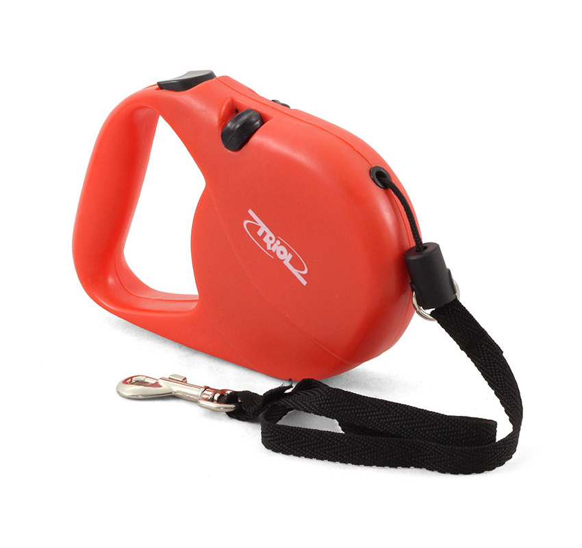 Triol рулетка-трос (M (до 20 кг), красный)