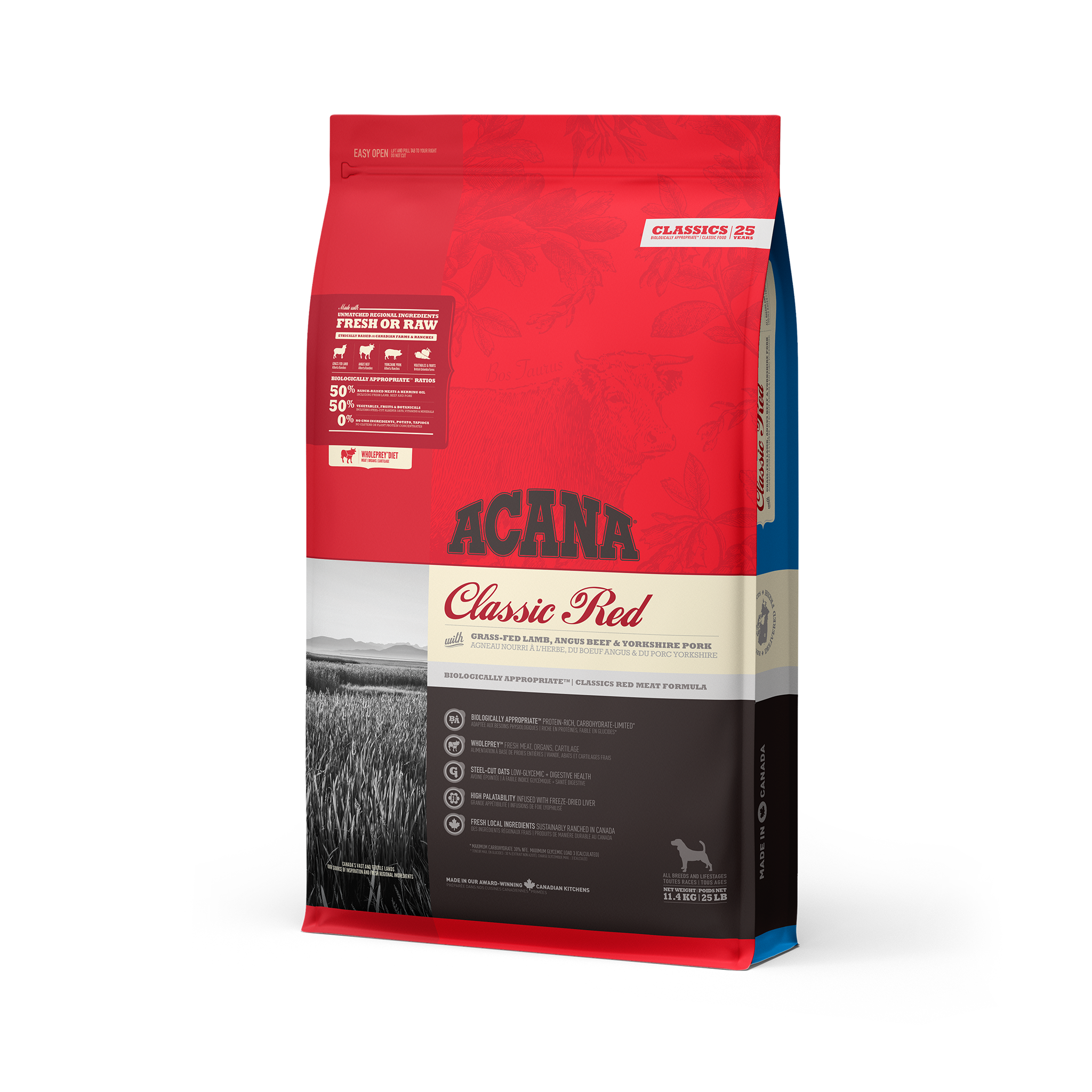 NS ACANA Classics Dog Classic Red Front Left 11.4kg