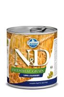 Farmina консервы для взрослых собак, низкозерновые, ягненок с черникой
