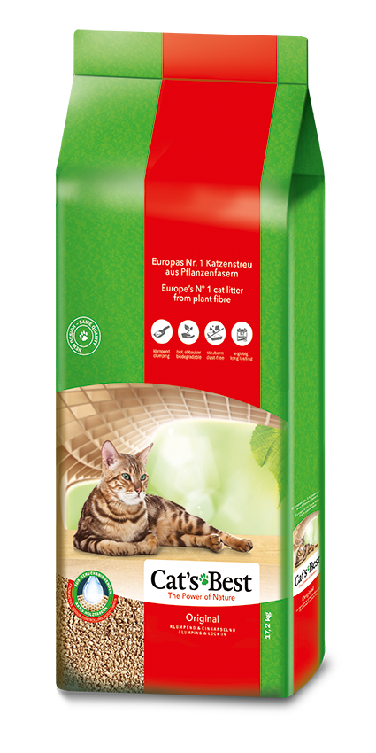 Cats Best Original  Древесный комкующийся наполнитель