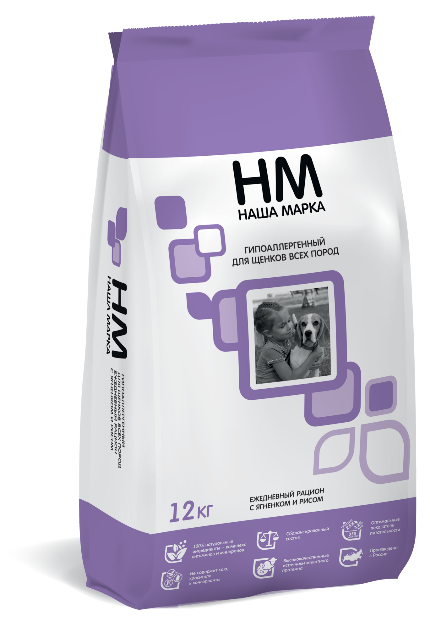 Наша Марка корм гипоаллергенный для щенков всех пород с ягненком и рисом