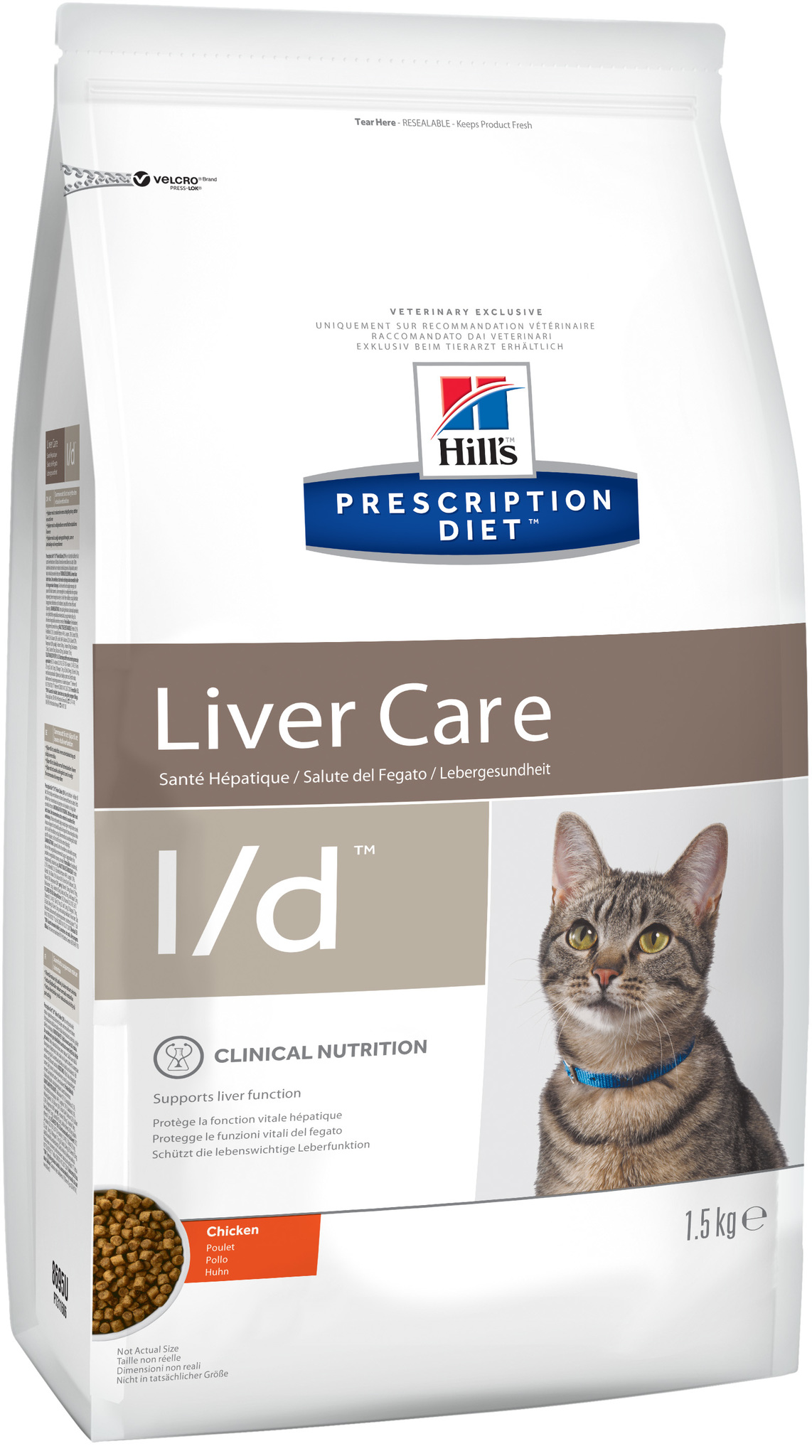 Hill's Prescription Diet l/d Liver Care сухой диетический корм для кошек для поддержания здоровья пе