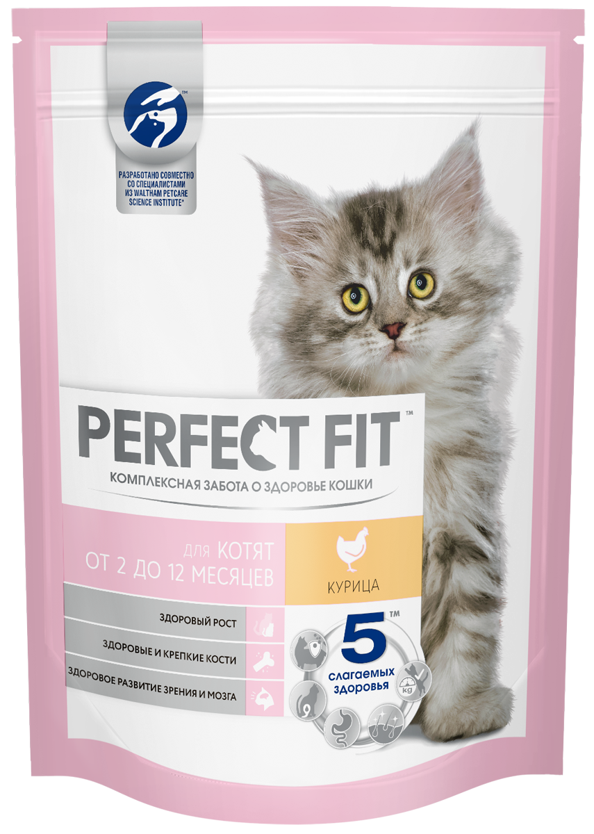 Perfect Fit корм для котят всех пород, с курицей (190 гр)