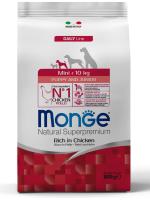 Monge Dog Mini Puppy & Junior корм для щенков малых пород, курица