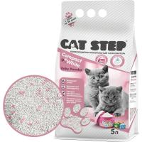 CatStep Compact White Baby Powder комкующийся минеральный наполнитель для котят