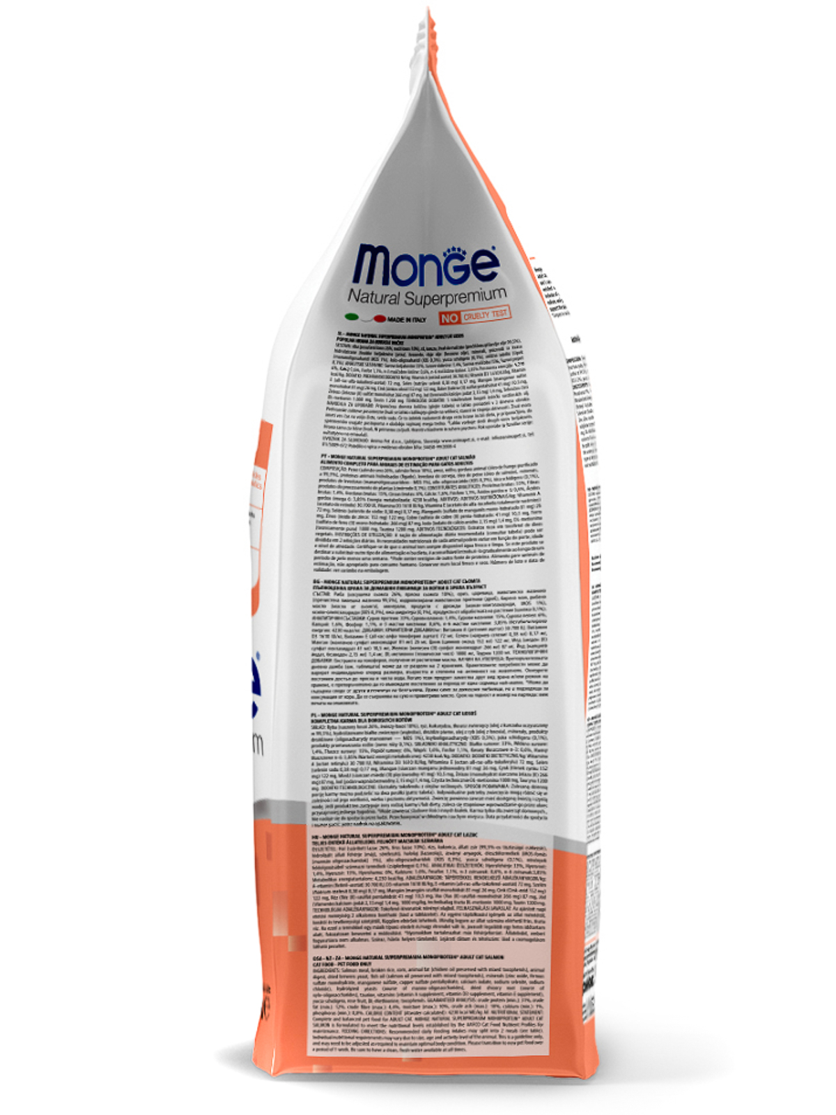 Monge Cat Monoprotein корм для взрослых кошек всех пород, лосось / 400 гр