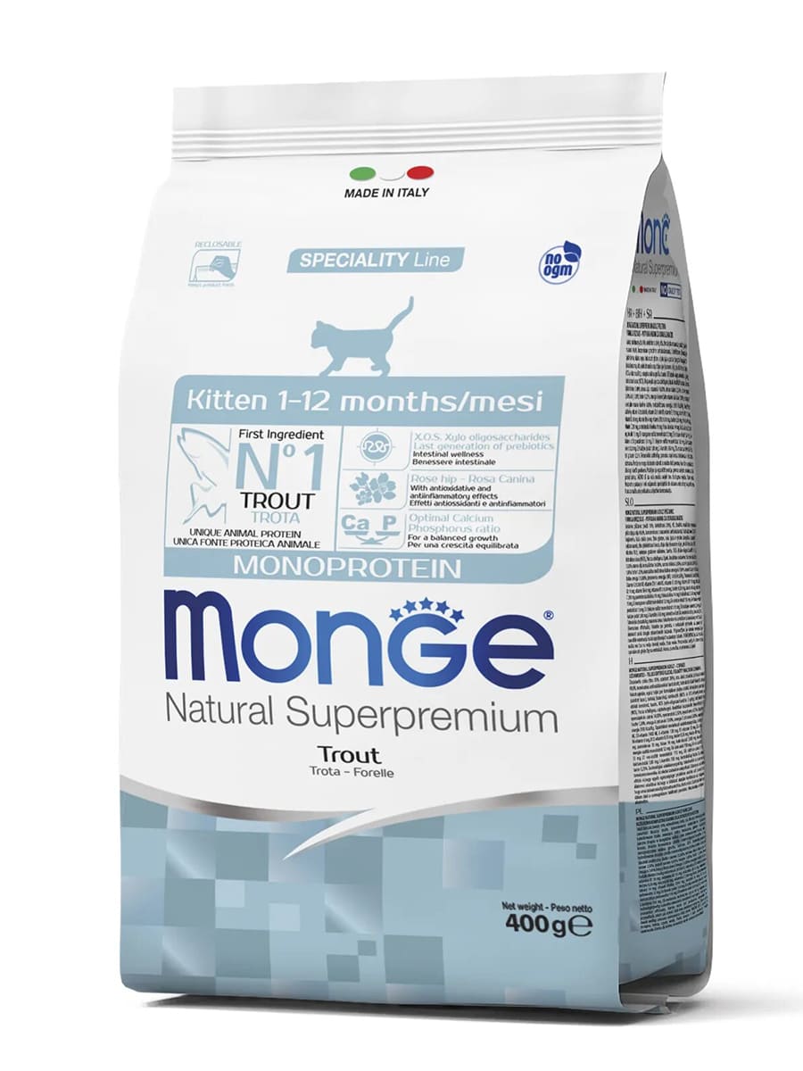 Monge Cat Monoprotein Kitten Trout 0.4