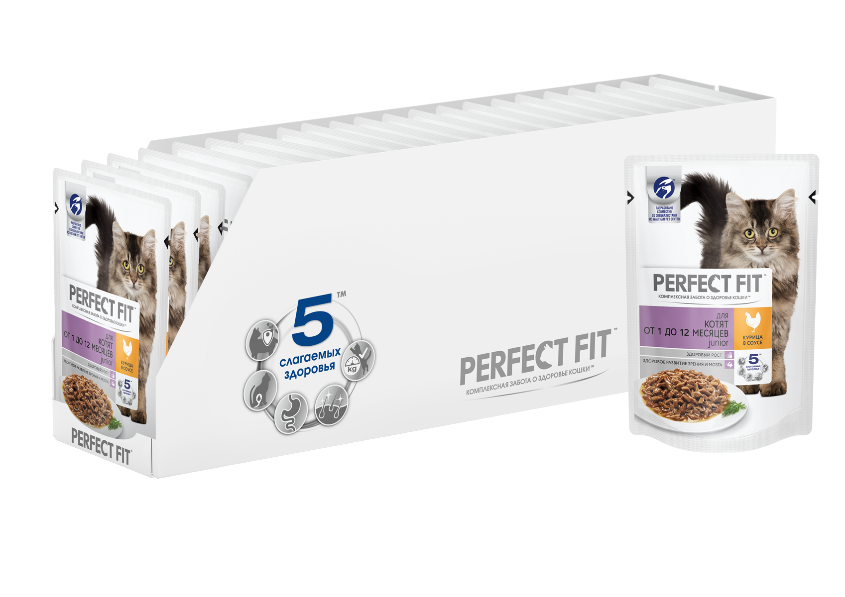 Perfect Fit влажный корм для котят, рагу с курицей (85 гр)