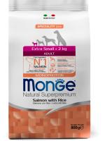 Monge Dog Speciality Extra Small корм для взрослых собак миниатюрных пород, лосось с рисом