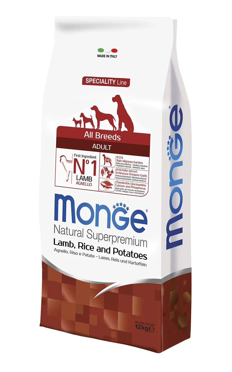 Monge Dog Speciality корм для собак всех пород ягненок 12