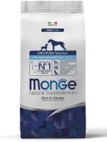 Monge Dog Medium Starter корм для щенков средних пород, курица