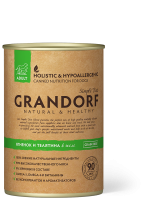 Grandorf влажный корм для взрослых собак всех пород, ягненок и телятина в желе