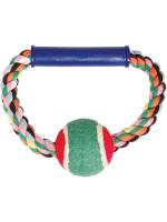 Triol Грейфер-круг с мячом веревка цветная канат для собак текстиль цветной