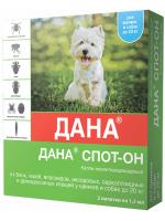 Apicenna Дана Спот-Он капли для щенков и собак до 20 кг, борьба с эктопаразитами