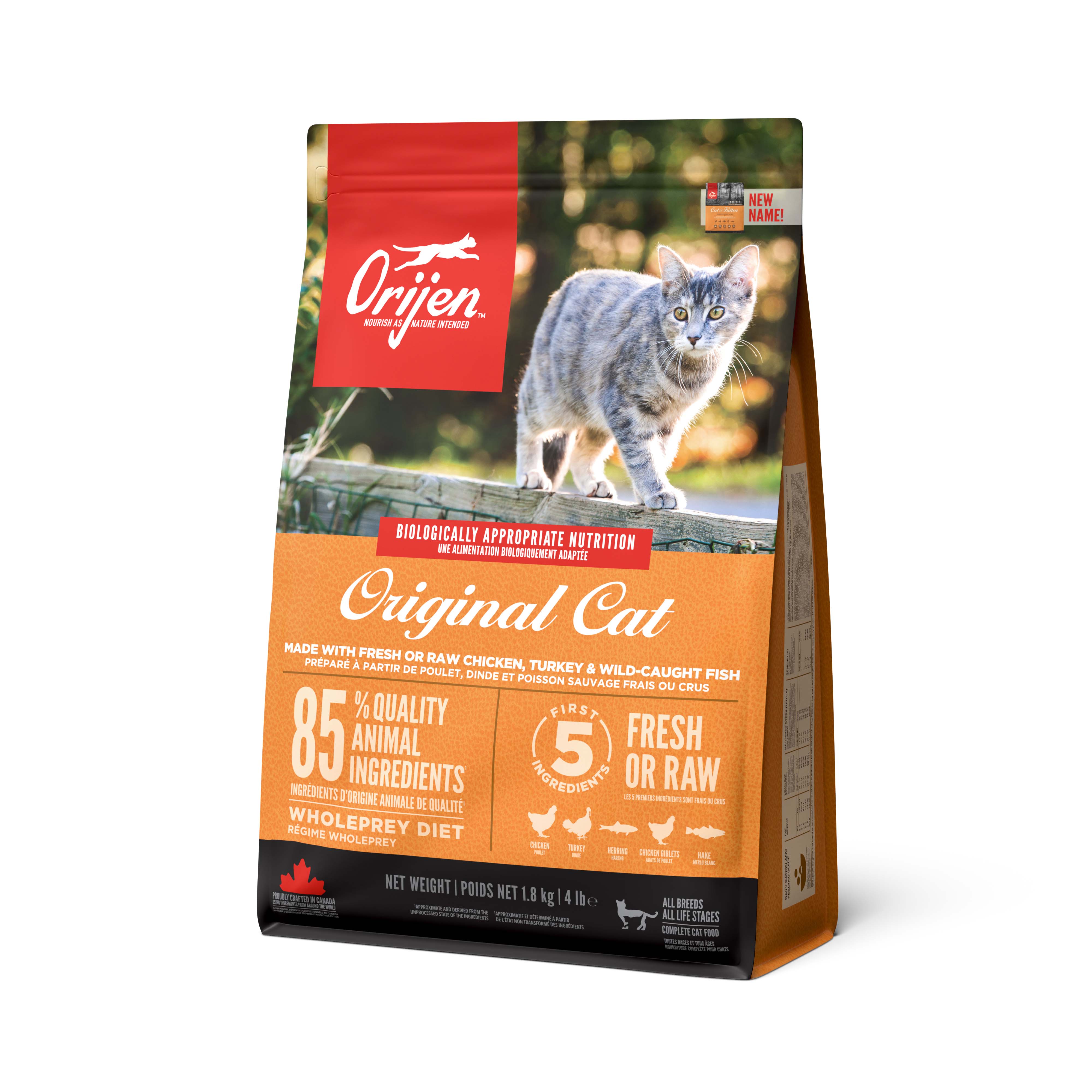 ORIJEN Original Cat Front Left 1.8kg Canada EMEA APAC