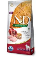 Farmina N&D Ancestral Grain корм для взрослых собак гигантских пород, курица с гранатом