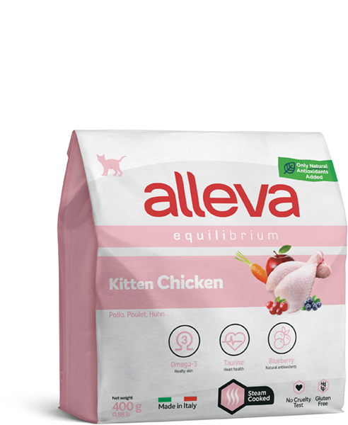 Alleva Equilibrium корм для котят, с курицей