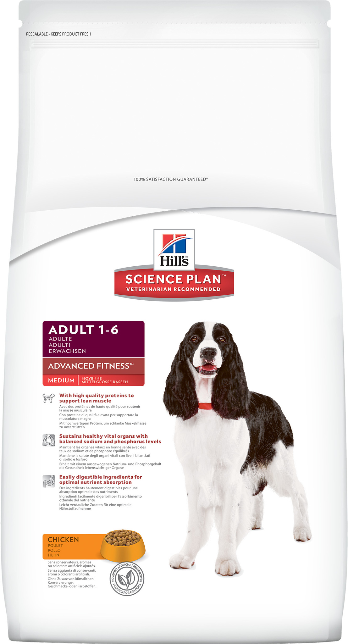 Hill's Science Plan Canine Adult Advanced Fitness Medium with Chicken