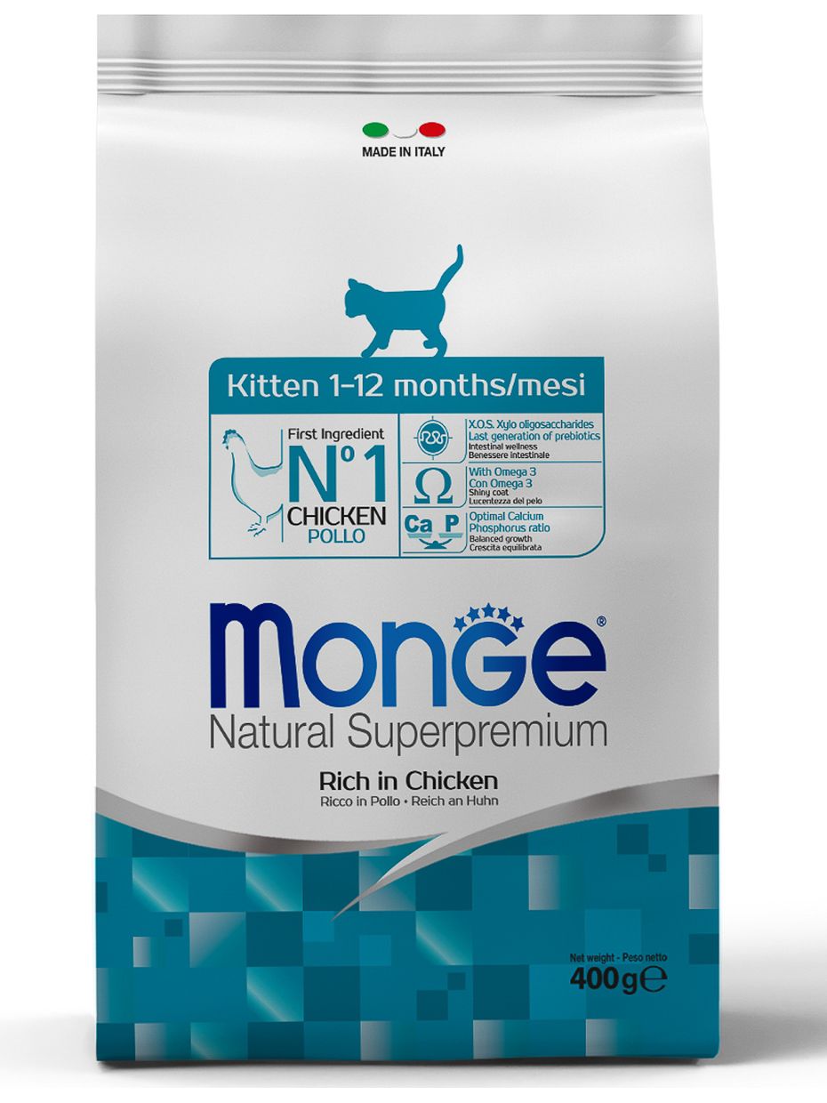 Monge Cat Kitten корм для котят всех пород, курица