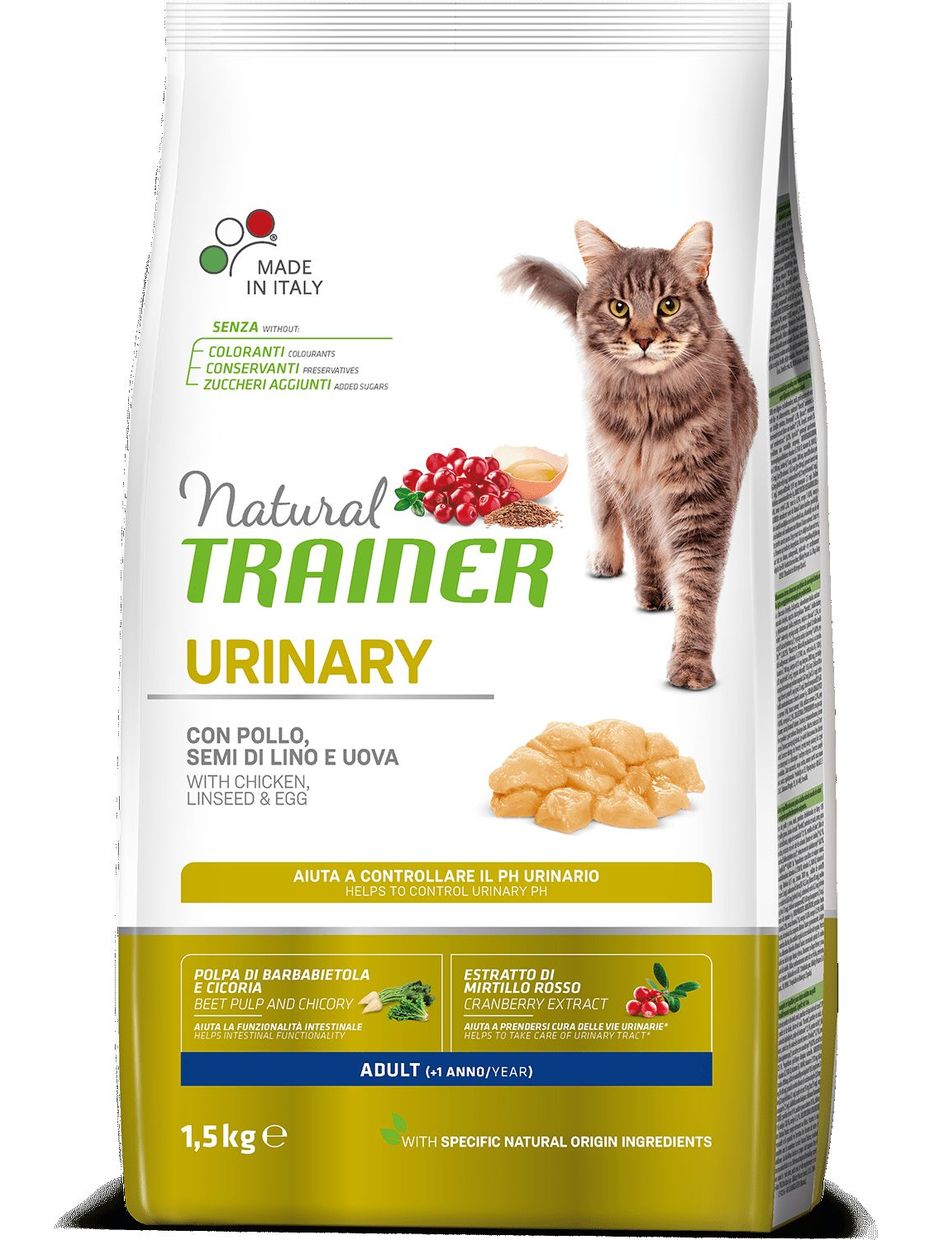 Trainer Natural корм для взрослых кошек, профилактика МКБ, с курицей