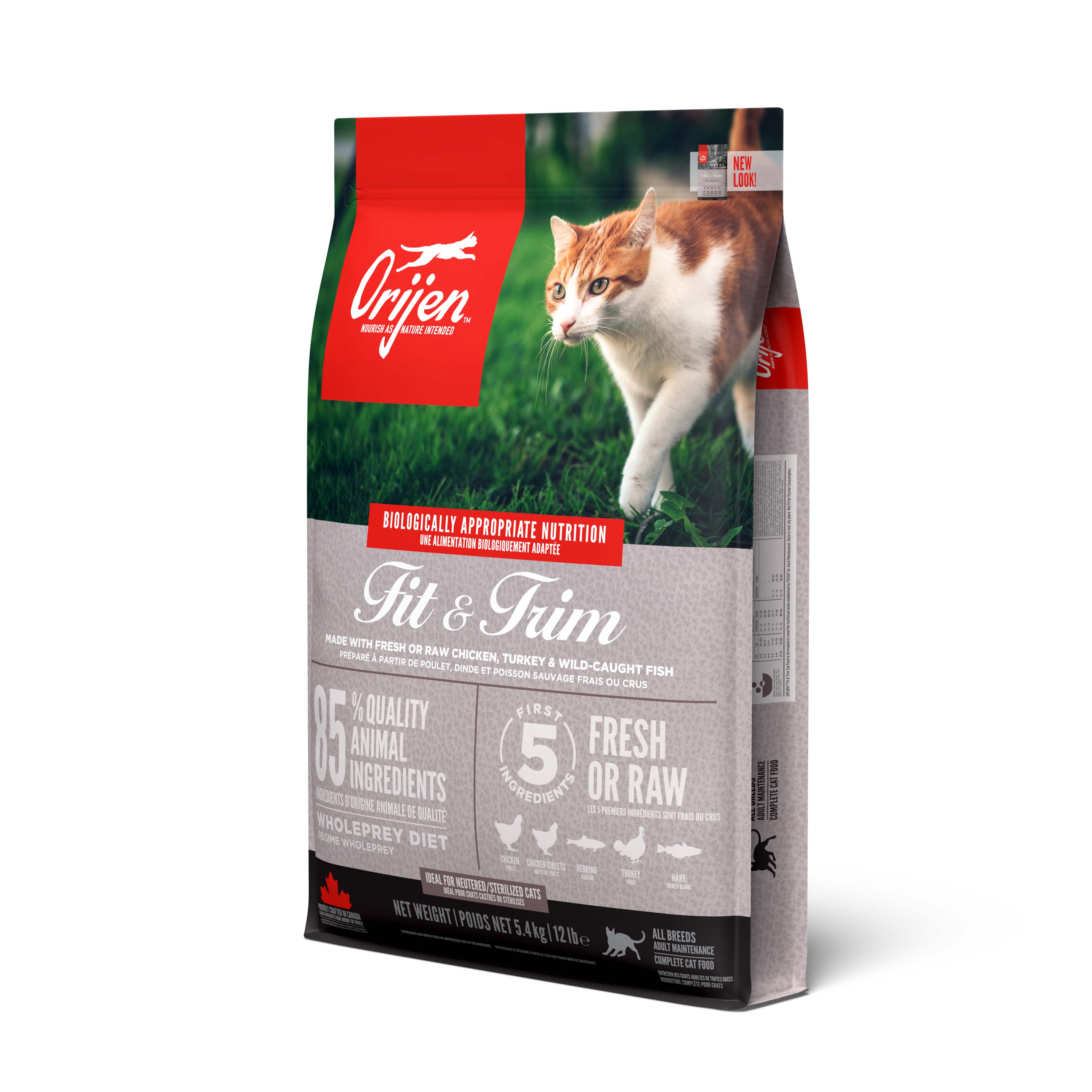 ORIJEN Fit & Trim Cat Front Left 5.4kg Canada EMEA APAC