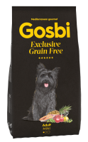 Gosbi Exclusive корм для взрослых собак малых пород, беззерновой, лосось и ягненок