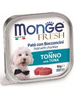 Monge Dog Fresh влажный корм для собак всех пород и возрастов, тунец (32шт в уп)