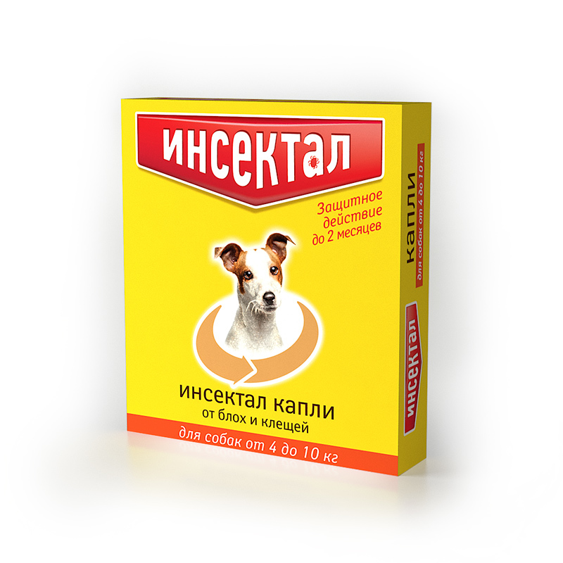 Инсектал Капли для собак от 4-10 кг