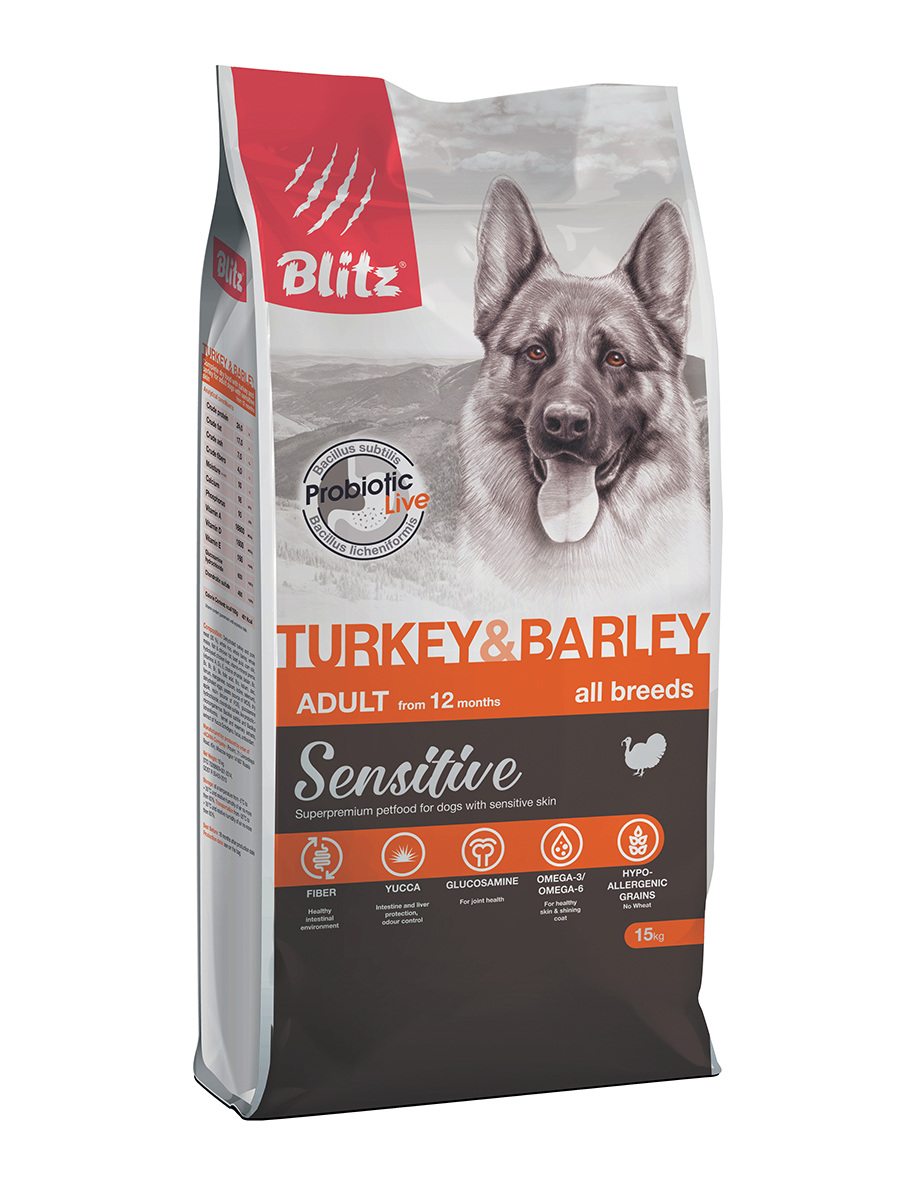 BDD08-3-15000  Turkey&Barley 15kg-face