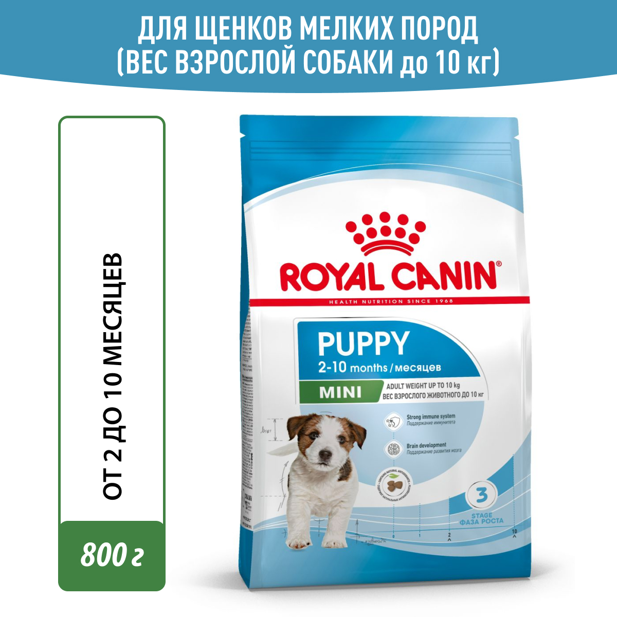 Royal Canin корм для щенков малых пород (800 гр)