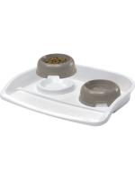 Ferplast пластиковый поднос MAXI LINDO с мисками PARTY 6 для кошек и собак