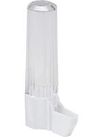 Ferplast Cristal поилка цилиндрическая для малых птиц с прозрачной верхушкой корпуса, пластик белый