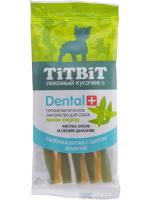Titbit ДЕНТАЛ+ Палочка витая с сыром для маленьких пород лакомство для собак