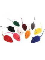 Triol Мышки набор мягкая игрушка для кошек велюр цветной