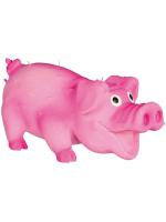 Trixie Свинка с щетиной из латекса жевательная игрушка для собак латекс цветной