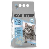 Cat Step Compact Grey Original комкующийся наполнитель для кошачьего туалета, минеральный