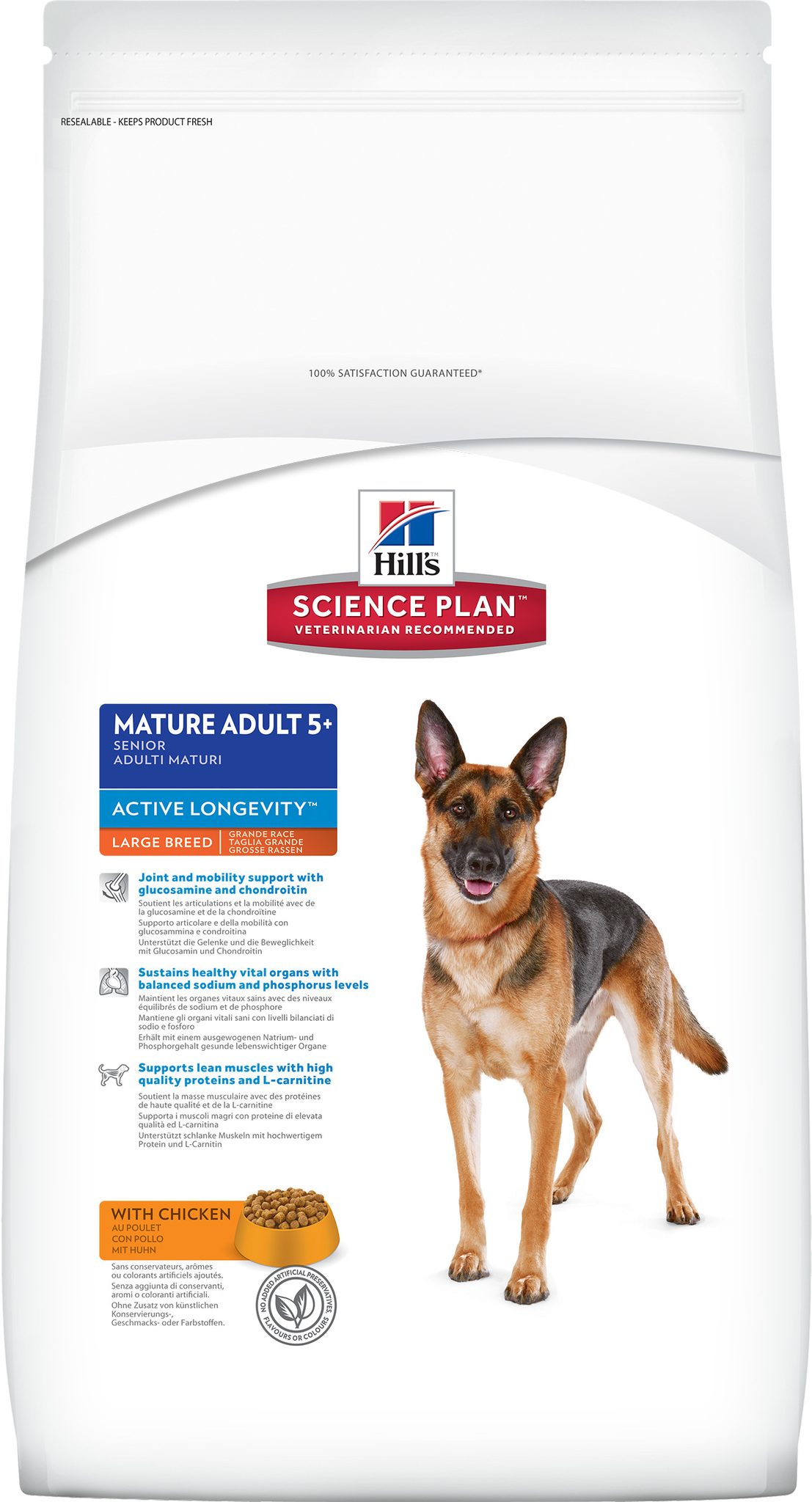 Hill's Science Plan Canine Mature Adult 5+ Active Longevity Large Breed with Chicken