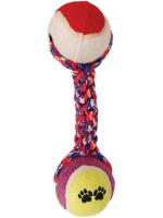 Triol Грейфер 2 мяча веревка цветная канат для собак текстиль цветной