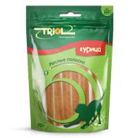 Triol лакомство для взрослых собак всех пород, мясные полоски из курицы