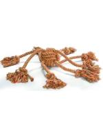 Beeztees Игрушка Клубок веревочный с канатиками канат для собак текстиль оранжевый